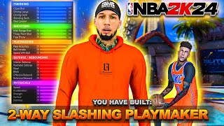 This 2WAY SLASHING PLAYMAKER BUILD in NBA 2K24 is THE BEST SLASHER BUILD in NBA 2K24 [upl. by Eleonora730]