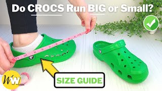 Do CROCS Run BIG How Crocs Should Fit  REVIEW amp Size Guide [upl. by Gerrald]