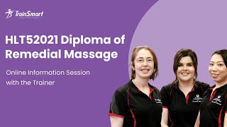 HLT52021 Diploma of Remedial Massage Information Session Course Overview amp Career Opportunities [upl. by Brick602]