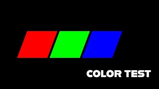 RGB Color Test  Calibration for Monitors TVs and OLED Screens [upl. by Meenen]