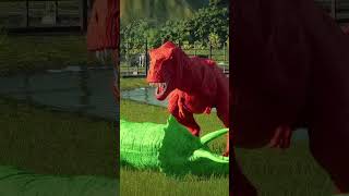 TRex Colors vs Stegosaurus vs Triceratops shorts dinosaur jurassicworld [upl. by Semaj]