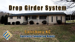 Crawl Space Drop Girder System Salisbury NC Specialty Foundation Repair 704 787 6972 [upl. by Alyakcm]