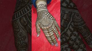 Very simple back hand semi bridal mehndi design mehndi mehandi youtubeshorts shortsfeed [upl. by Pollerd560]