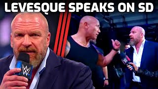 What did Paul Levesque say about The Rock on SmackDown [upl. by Huskey]