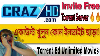 CrazyHd একাউন্ট খুলুন কোন ইনভাইট ছাড়া😱😱 How to create CrazyHD account without invitation [upl. by Iiette]