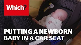 How to put a newborn baby in a car seat [upl. by Fryd878]