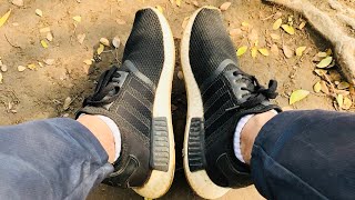 Adidas NMD R1 Core BlackGum 3 Unboxing  On Feet [upl. by Barnabas330]