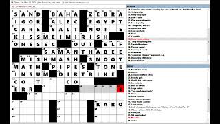 Los Angeles Times LAT Crossword Puzzle 03162024 [upl. by Aicak]