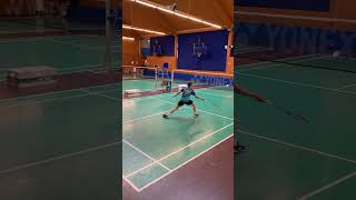 Aapo Puhakka Training Badminton In The Peter Gade Academy Denmark badminton petergade shorts [upl. by Calvinna505]