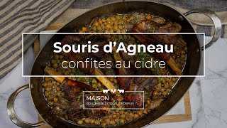 Souris dAgneau confites au cidre  Recette [upl. by Ahsiener]