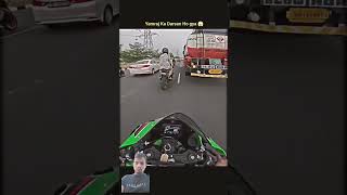 Zx10r vs KTM Duke Hyper Ride Gone Wrong shorts bike zx1 [upl. by Aeret]