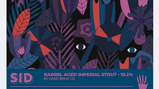 Barrel Aged Staggering in the Dark Imperial Stout Hand Brew Co  Beer Review [upl. by Esirehc]