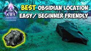 EASY Obsidian Locations on Aberration in ARK Ascended ASA [upl. by Dodi]