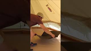 How To Install A Flashing Kit In A Bell Tent For Hot Tenting [upl. by Anaerdna172]