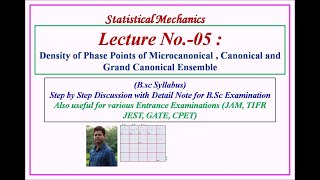 Density of Phase Points of Microcanonical  Canonical and Grand Canonical Ensemble [upl. by Katrine]