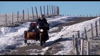 Hivernale  sidecar Oural sur la route des Millevaches 2010 [upl. by Iaras]