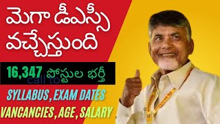 AP Mega DSC 2024 Notification Released 16347 Teacher Vacancies  Eligibility Application Details [upl. by Ettenil]