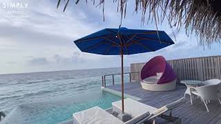 Dusit Thani Maldives  Overwater Pool Villa Walkthrough [upl. by Ranilopa]