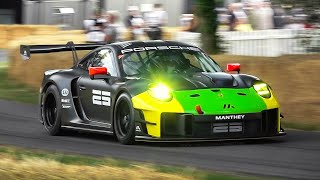 Porsche 911 GT2 RS Clubsport 25 Manthey Racings 25th Anniversary Special Edition Car in action [upl. by Nnaarat]