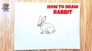 Easy Rabbit Drawing Tutorial for Beginners [upl. by Eiro]