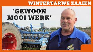 Wintertarwe zaaien met Lemken Solitair 23 met 6 m brede rotorkopeg [upl. by Ahsait]