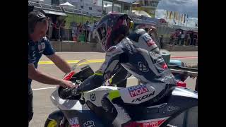 Qualifying moto2 Sachsenring 2024 results highlights [upl. by Inattirb64]