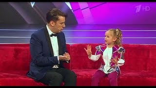 The smartest 5year girl from Malta on Russian TV show Little big shots [upl. by Anelej]