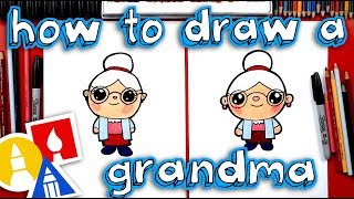 How To Draw A Cartoon Grandma [upl. by Dimmick]