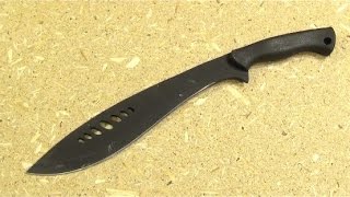 Best Accidental Beginner Throwing Knife Schrade Small Kukri Machete [upl. by Syman]