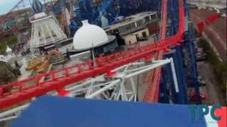 Blackpool Pleasure Beach  Pepsi Max Big One Front Row On Ride POV 2012 1080p [upl. by Ardnael]