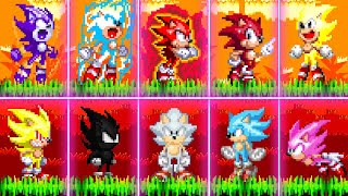 Evolution of Super Sonic Forms  Sonic 3 [upl. by Ahsienroc]