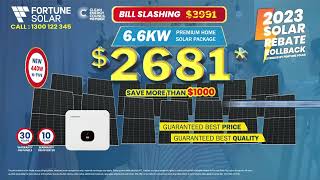 Fortune Solar  2023 Solar Rebate Rollback [upl. by Kenwrick228]