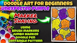 Doodle Art for beginners  Tutorial  Drawing  Markers Aesthetic Art  Scrapbook ideas  Palwashay [upl. by Scrivens]