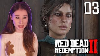 Mary Linton A Bear amp A Bath  First Time Playing Red Dead Redemption 2  Part 3 [upl. by Lydnek]