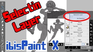 How to Use Selection Layer in ibisPaint X [upl. by Broek]