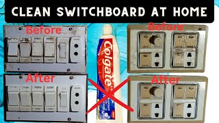 How to clean switchboard at home  how to clean electric board  electric panel cleaning [upl. by Ecnadnac]