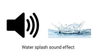 Water Splash Sound Effect  Water Throwing from Bucket 🪣 Sound Effect [upl. by Onnem]