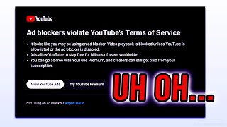 YouTube Is BANNING Ad Blockers why [upl. by Olifoet]