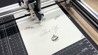 Design AMAZING Thanksgiving Cards with iDraw H SE Pen Plotter in Just Several Minutes [upl. by Airak]