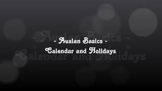 Auslan Basics  Calendar and Holidays [upl. by Rondi]