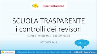 Trasparenza  controlli dei revisori conti dicembre 2023 [upl. by Hebert]