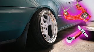 INSTALLING CAMBER KITS ON THE COUPE [upl. by Errecart942]