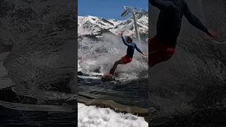 Getting Splashed  Water Slide Challenge Grimentz 04 skiing ski switzerland suisse schweiz [upl. by Yeleen]