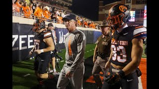 Gundy on Arizona State loss Wished we could have played better wished we could have coached [upl. by Llehcar]