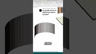 Cómo hacer un lambrin de madera curvo en Revit  Modelado Revit [upl. by Wilkison159]