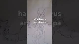 i draw hakai beerus and champa [upl. by Spearing]