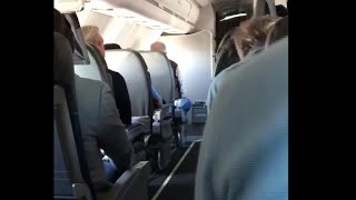 Passenger captures the moment flight was told to quotbrace for impactquot [upl. by Ethelin]