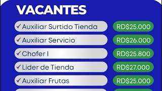 VACANTES DE EMPLEO república dominicana y salarios de las mejores EMPRESAS via empleandord [upl. by Llezniuq]