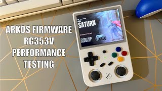 RG353V  ARKOS Firmware  Performance Testing [upl. by Hannavas]