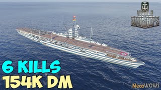 World of WarShips  August von Parseval  6 KILLS  154K Damage  Replay Gameplay 1080p 60 fps [upl. by Harimas]